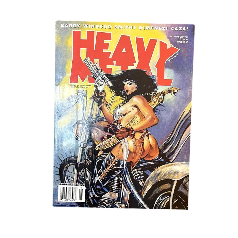 Heavy Metal Magazine November 1999 Sci-Fi Fantasy Illustrated Art Vintage Issue